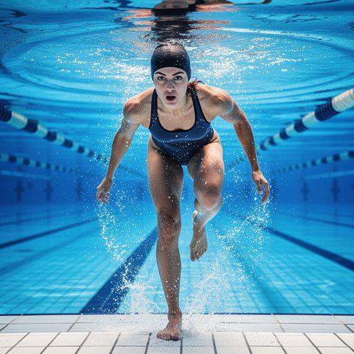 Ein Diagramm, das die Schritte zur Optimierung der Schwimmtechnik veranschaulicht.